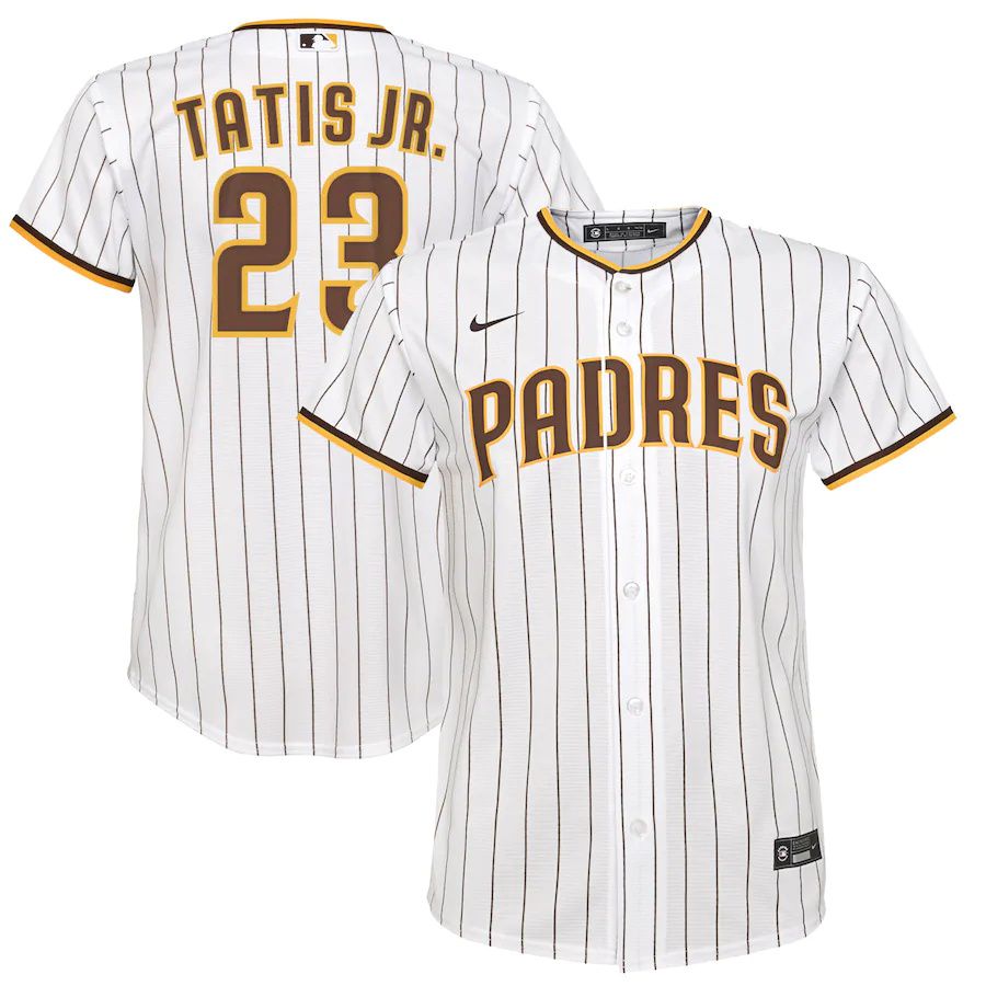 Youth San Diego Padres #23 Fernando Tatis Jr. Nike White Home Replica Player MLB Jerseys->youth mlb jersey->Youth Jersey